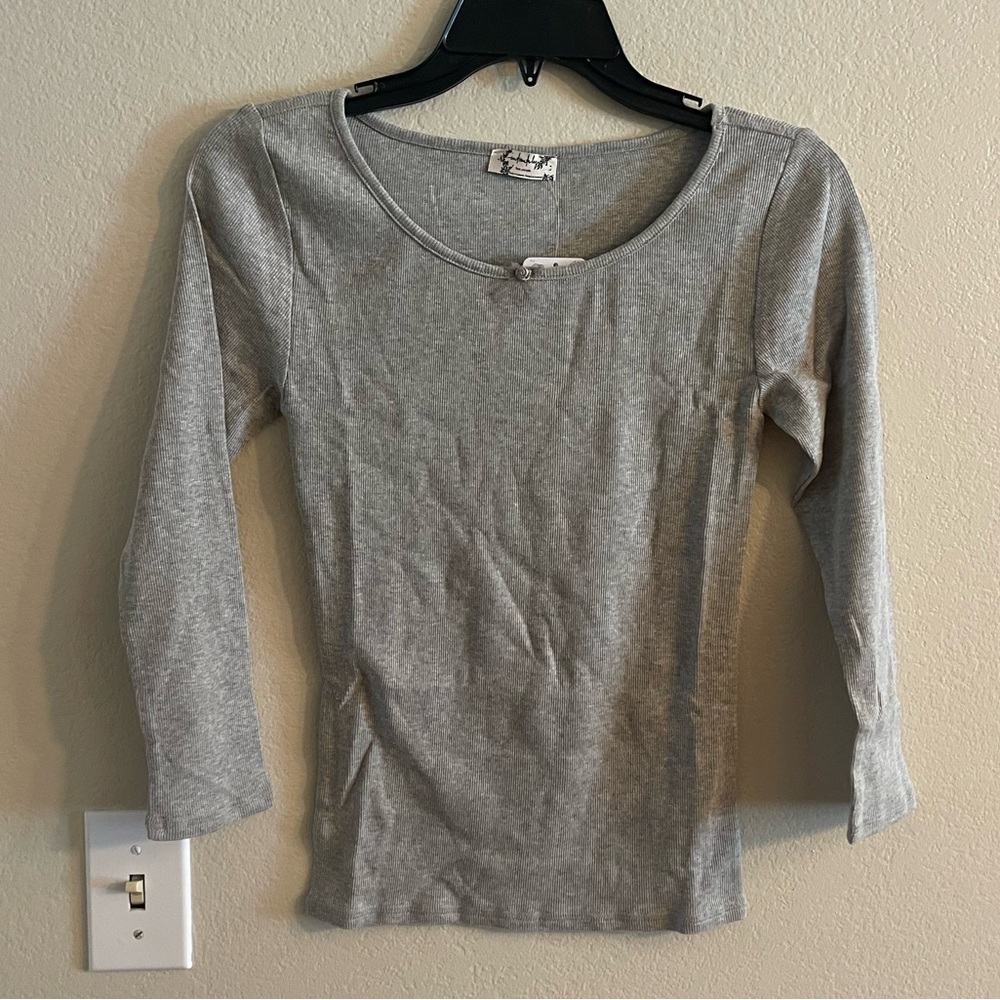 INTIMATELY DOWNTIME LONG SLEEVE TOP GREY - S